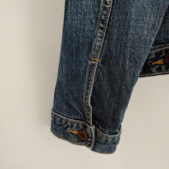 Vintage Tommy Hilfiger Trucker Jean Jacket Size Large Blue Denim - Picture 13 of 15